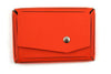 San Lorenzo pink regenerated leather wallet with multiple card slots, designed as a stylish business and credit card holder.