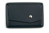 San Lorenzo pink regenerated leather wallet with multiple card slots, designed for business and credit card storage.