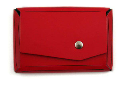 San Lorenzo pink regenerated leather wallet with multiple card slots, designed as a business and credit card holder.