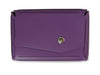 San Lorenzo pink regenerated leather wallet with multiple card slots, designed as a business and credit card holder.