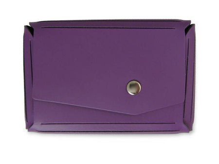 San Lorenzo pink regenerated leather wallet with multiple card slots, designed as a business and credit card holder.