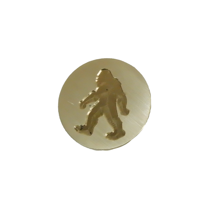 Swamp monster wax seal by Papier Plume featuring a detailed green and black swamp creature for Halloween-themed correspondence.