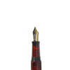 Taccia Kaga-Wajima Le Collection Autumn Sunset 14K fountain pen with gold accents and fine nib, elegant writing instrument.