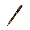Jean-Pierre Lepine Yuzu tortoise fountain pen with a sleek, tortoise-patterned resin body and gold accents.
