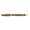 Esterbrook Estie fountain pen with tortoise resin body and gold fittings, showcasing its elegant design and luxurious finish.