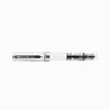 Twsbi Eco Clear fountain pen with an extra-fine steel nib, transparent body showcasing internal components.