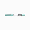 Twsbi Eco-T Mint Blue fountain pen with extra-fine steel nib, sleek design and vibrant mint blue color.