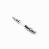 Twsbi Diamond 580 Clear fountain pen with transparent body and gold accents, showcasing its sleek design and fine nib.