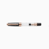Twsbi Diamond 580 fountain pen with smoke rose gold finish, featuring an extra-fine nib and elegant design.