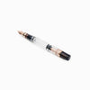 Twsbi Diamond 580 fountain pen with smoke rose gold finish, featuring an elegant design and extra-fine nib.