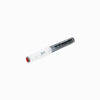 Twsbi Go Smoke fountain pen with an extra-fine nib, black and transparent smoky barrel, and silver accents.