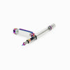 Twsbi VAC700R IRIS fountain pen with extra-fine nib, black body and transparent ink reservoir for smooth writing.