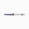 Twsbi VAC700R IRIS fountain pen with extra-fine nib, black body with silver accents, and transparent ink reservoir.