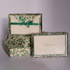 Green Florentine notecards by Rossi, featuring elegant stationery with intricate floral designs, perfect for personalized notes.