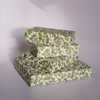 Green Florentine Rossi notecards featuring elegant stationery design with intricate patterns and high-quality paper.