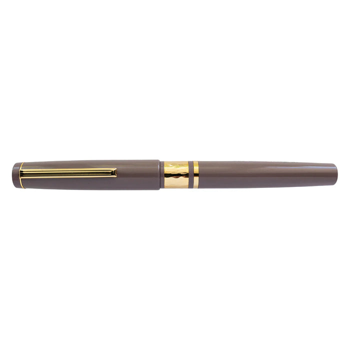 Esterbrook Model J fountain pen from the Purple Collection with violet-colored body and gold accents.