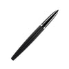 Black Diplomat Viper fountain pen with sleek design and gold accents, shown on a neutral background.