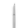 Silver Diplomat Viper fountain pen with sleek design and metallic finish, shown from a side angle on a white background.