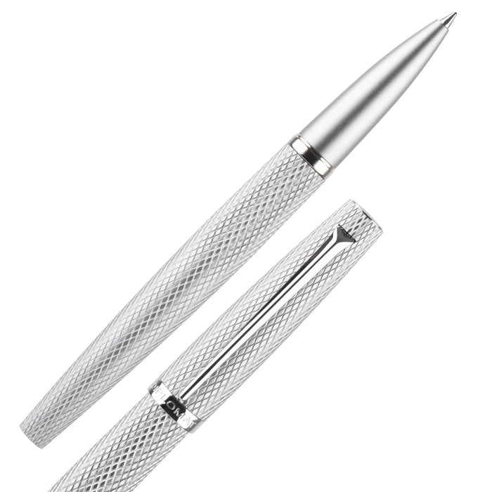 Silver Diplomat Viper rollerball pen with sleek metallic finish and ergonomic design.