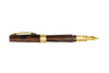 Visconti Mirage Mythos Apollo fountain pen with a sleek design and fine nib, showcasing the elegant craftsmanship of the brand.