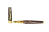 Visconti Mirage Mythos Apollo fountain pen with a fine nib, showcasing elegant design and craftsmanship.