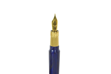 Visconti Mirage Mythos Zeus fountain pen with fine nib, showcasing intricate design and luxurious craftsmanship.