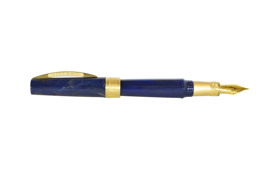 Visconti Mirage Mythos Zeus fountain pen with fine nib, featuring intricate design and luxurious craftsmanship.