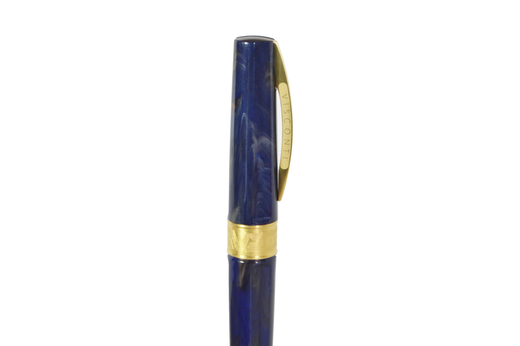 Visconti Mirage Mythos Zeus fountain pen with fine nib, featuring intricate design and luxurious craftsmanship.