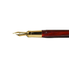 Visconti Van Gogh Flower Plum Orchard fountain pen with fine nib, featuring vibrant artwork on the pen body.