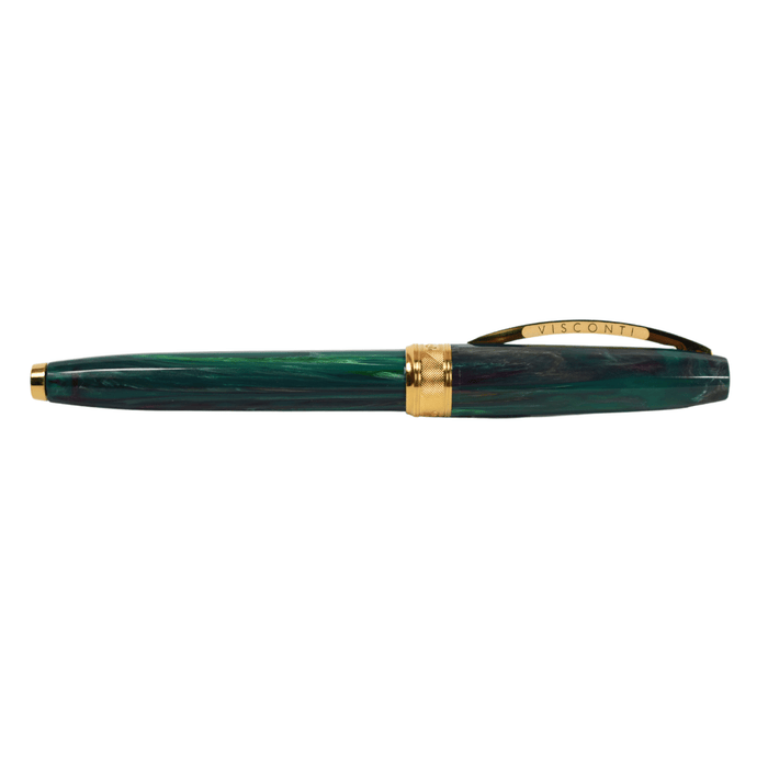 Visconti Van Gogh Novel Reader fountain pen with fine nib, featuring artistic design inspired by Vincent van Gogh.