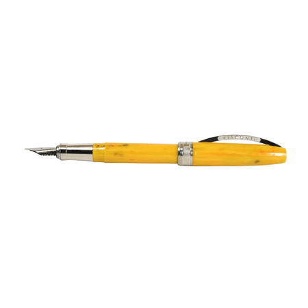 Visconti Van Gogh Sunflower fountain pen with gold accents and detailed sunflower motif on the barrel.