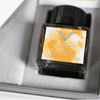 Visconti Van Gogh Sunflower fountain pen with detailed sunflower design and gold accents, fine nib, and elegant craftsmanship.