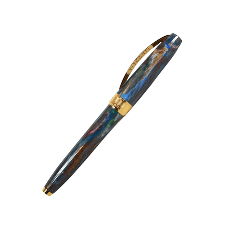 Visconti Van Gogh Oiran rollerball pen with intricate design and glossy finish, showcasing Japanese-inspired artwork.