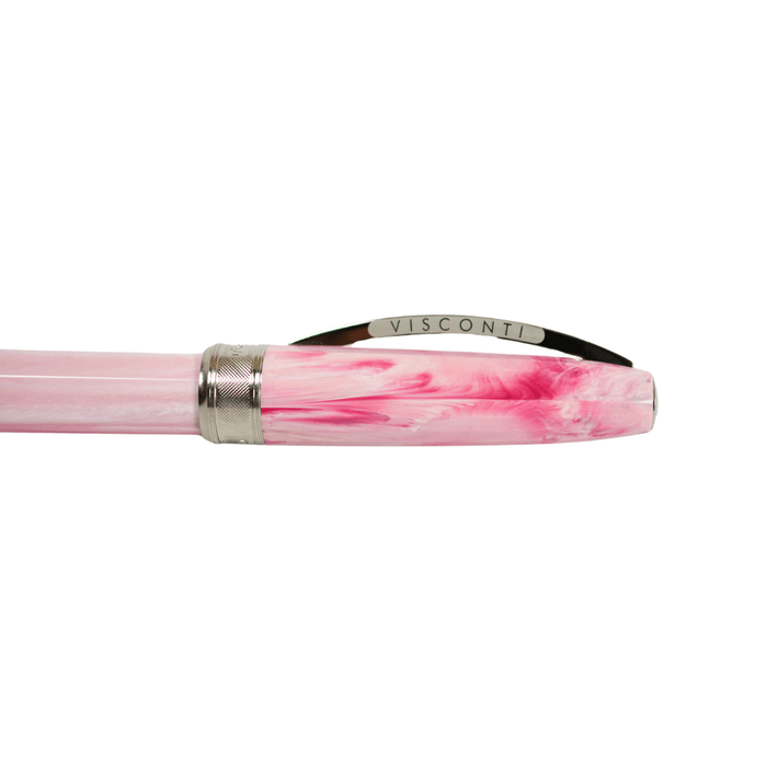 Visconti Van Gogh Souvenir de Mauve rollerball pen with purple design and gold accents.