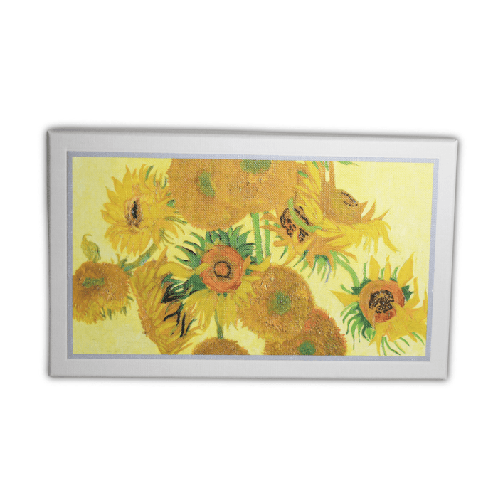 Visconti Van Gogh Sunflower rollerball pen with detailed sunflower artwork on a sleek black body.