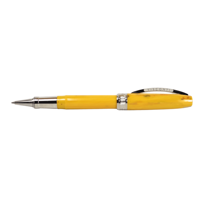 Visconti Van Gogh Sunflower rollerball pen with detailed sunflower design and sleek black body.