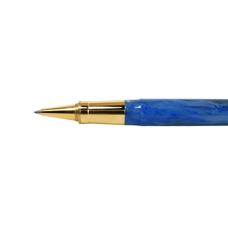 Visconti Van Gogh Wheatfield with Crows rollerball pen with detailed artwork-inspired design and sleek black barrel.