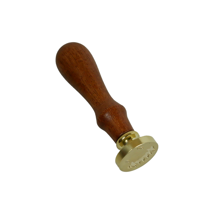 Wooden handle wax seal stamp from Papier Plume, perfect for Halloween-themed sealing crafts and decorative stationery.