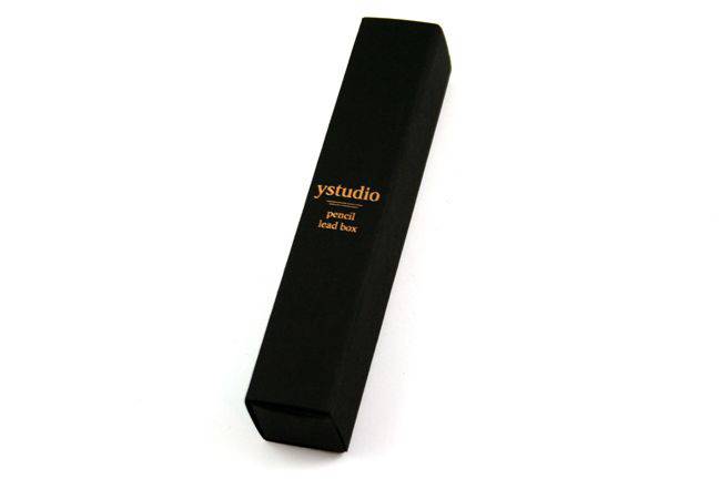 Y Studio brass mechanical pencil with lead box, featuring a sleek, modern design and high-quality craftsmanship.