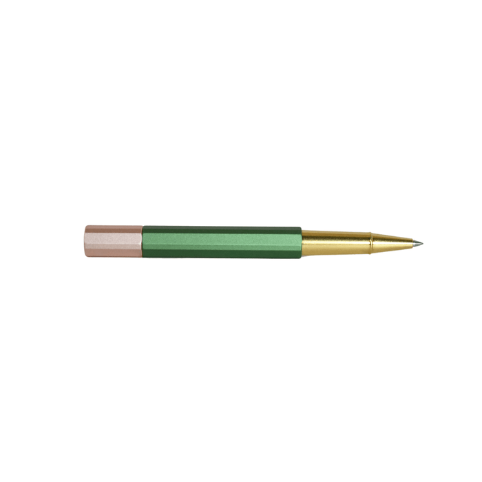 Y Studio Glamour Evolve Absinthe rollerball pen with sleek design and vivid green ink, perfect for stylish writing.