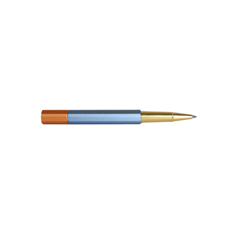 Y Studio Glamour Evolve rollerball pen in Blue Gin with sleek design and smooth writing tip.