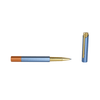 Y Studio Glamour Evolve Blue Gin rollerball pen with sleek blue design and elegant metal accents.