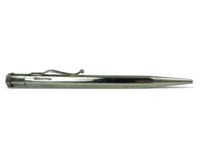 Yard-O-Led Diplomat plain ballpoint pen with smooth metal body and sleek design, suitable for writing and everyday use.