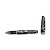 Jean-Pierre Lepine Yuzu black and white rollerball pen with sleek design and fine tip, showcased on a neutral background.