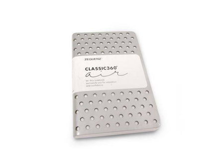 Black Zequenz Journal Classic 360 Air, a sleek hardcover journal with rounded edges and fine paper pages.