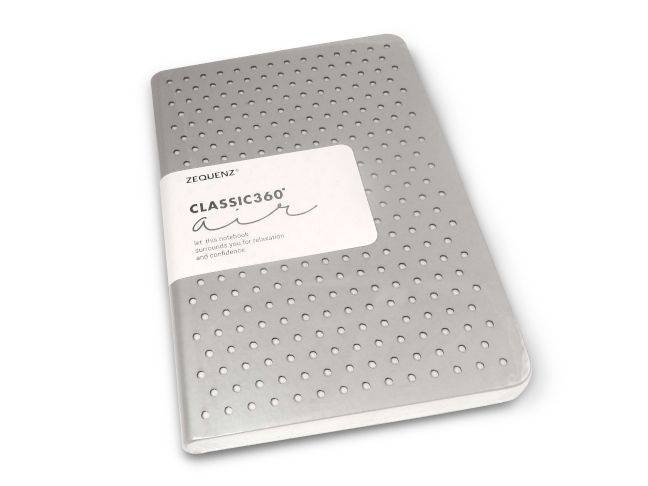 Black Zequenz Journal Classic 360 Air with compact design and smooth pages, perfect for note-taking and daily journaling.
