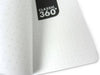 Zequenz Classic 360 Air journal in black with rounded edges and smooth cover, open to show lined pages inside.